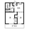 ファミール蓼野 2DKの間取り