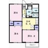 パークサイド２ 3DKの間取り