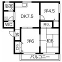 ヴィレッジ雅Aの間取図