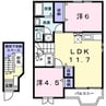 アメニティ10 2LDKの間取り