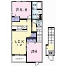 アルト　ウンド　ユング 2LDKの間取り