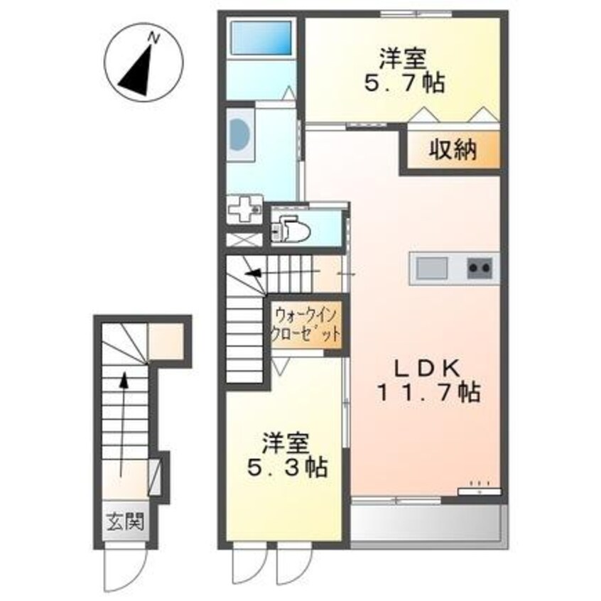 間取図 フェリーチェⅡ