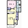 アンジェリカⅠ 1LDKの間取り