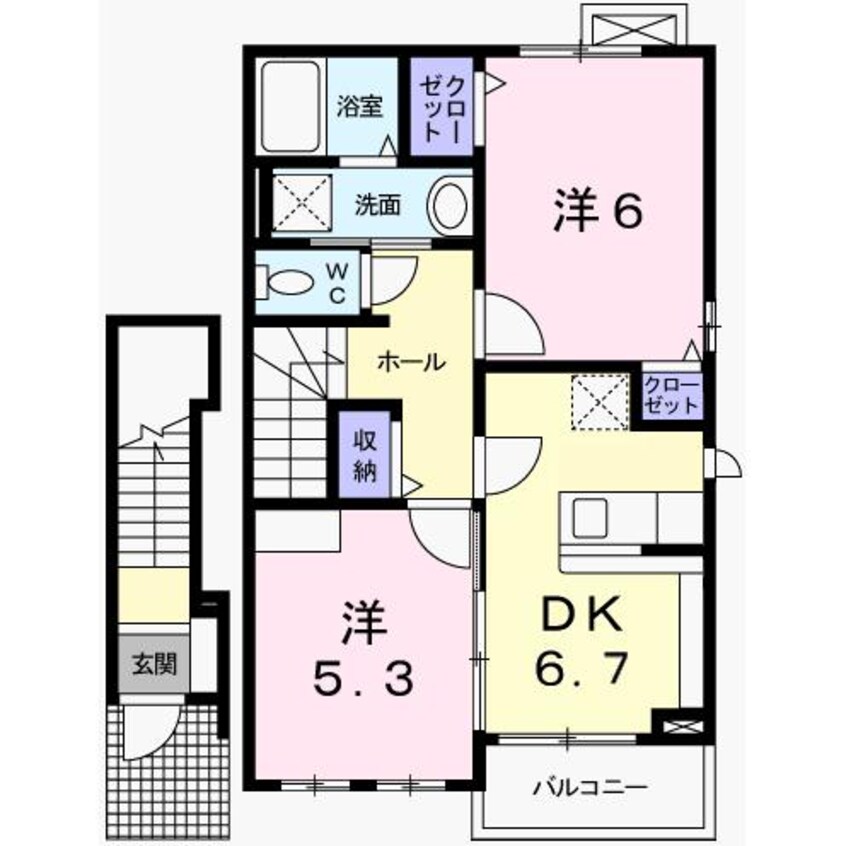 間取図 サンセールⅥ