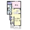 カーサ・255B 1LDKの間取り