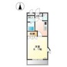 アビタシオン朝日 1Kの間取り
