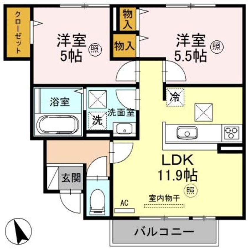 間取図 ヴィラ・フォレスティア