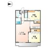 ウィンズパレス雅 2LDKの間取り