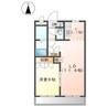 グランドコート 1LDKの間取り