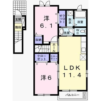間取図 ラフレシールあぼしC