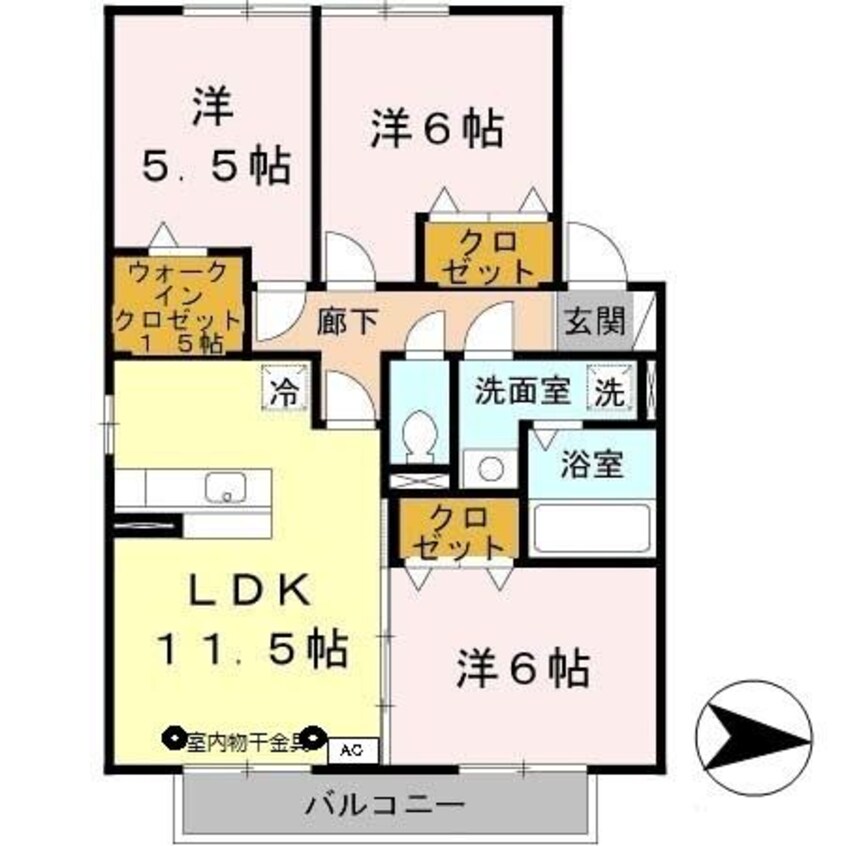 間取図 リヴェールコート