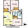 リヴェールコート 3LDKの間取り