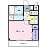サンセール 1Kの間取り