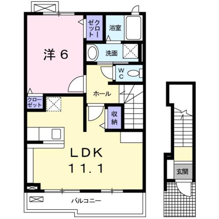 間取図 メゾンド　サンセールB