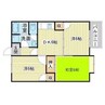アンバーパール 3DKの間取り