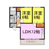 Luce Del Sole 2LDKの間取り