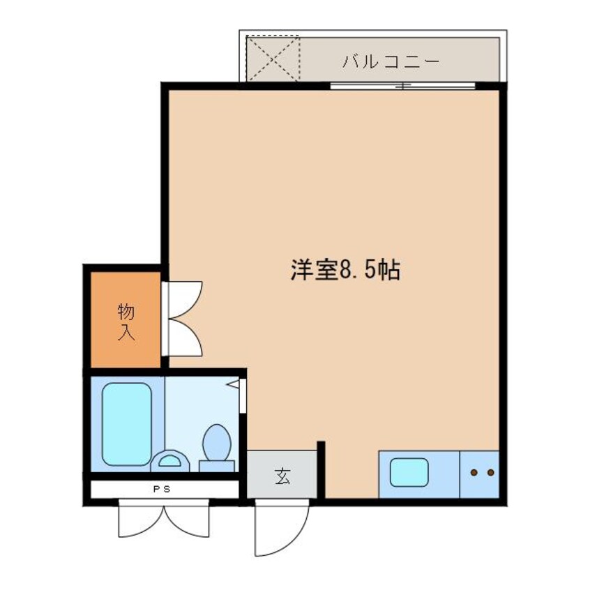 間取図 白国弘友ハイツ