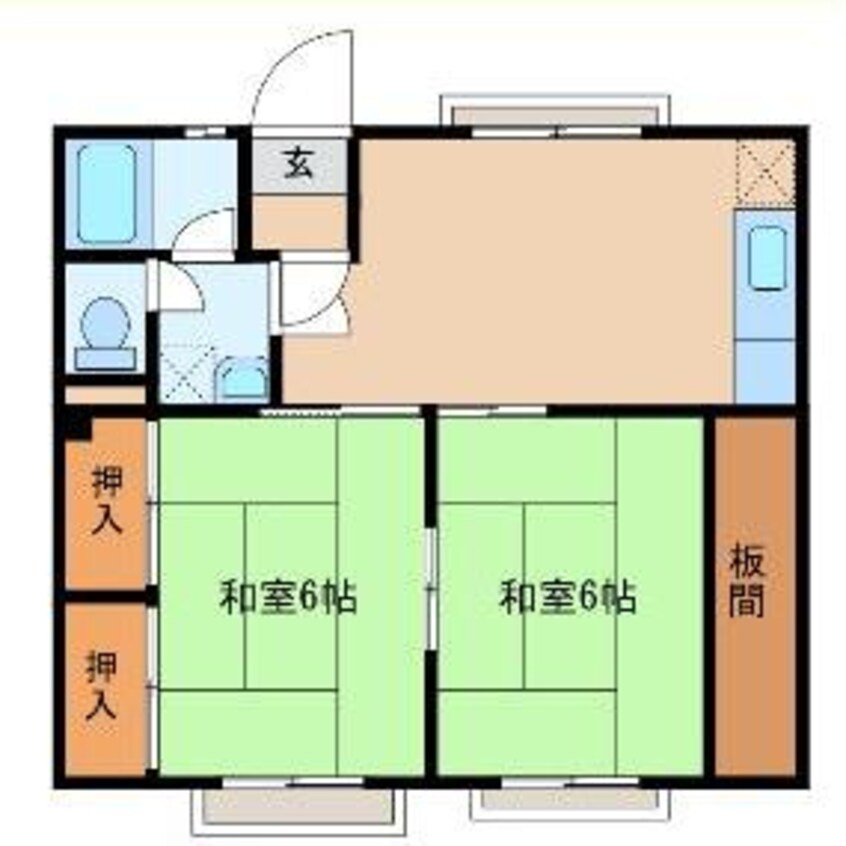 間取図 マンション鳩岡