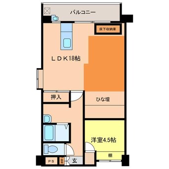 間取図 フロンティア砥堀