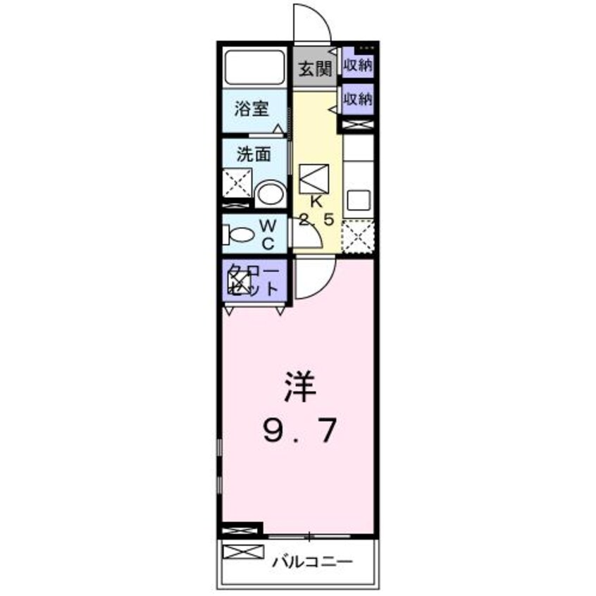 間取図 プラシード手柄Ⅱ