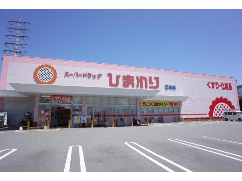 スーパードラッグひまわり三条店(ドラッグストア)まで721m アウローラ市川
