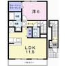 ブリーズ　アレイ 1LDKの間取り