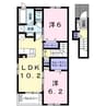 カンプ・ノウ 2LDKの間取り