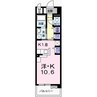 グレイスフル・K 1Rの間取り