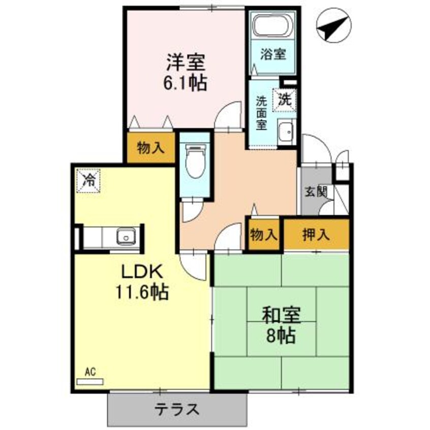 間取図 リバーサイド弐番館