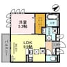 St.Island Ⅰ 1LDKの間取り