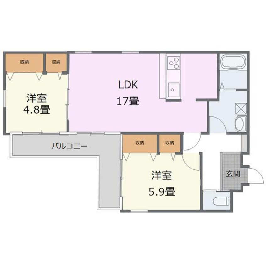 間取図 メゾンコンフォール