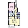 カサブランカC 1LDKの間取り