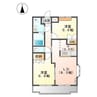 ストークコーポ大津茂 2LDKの間取り
