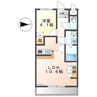 エクセラン 1LDKの間取り