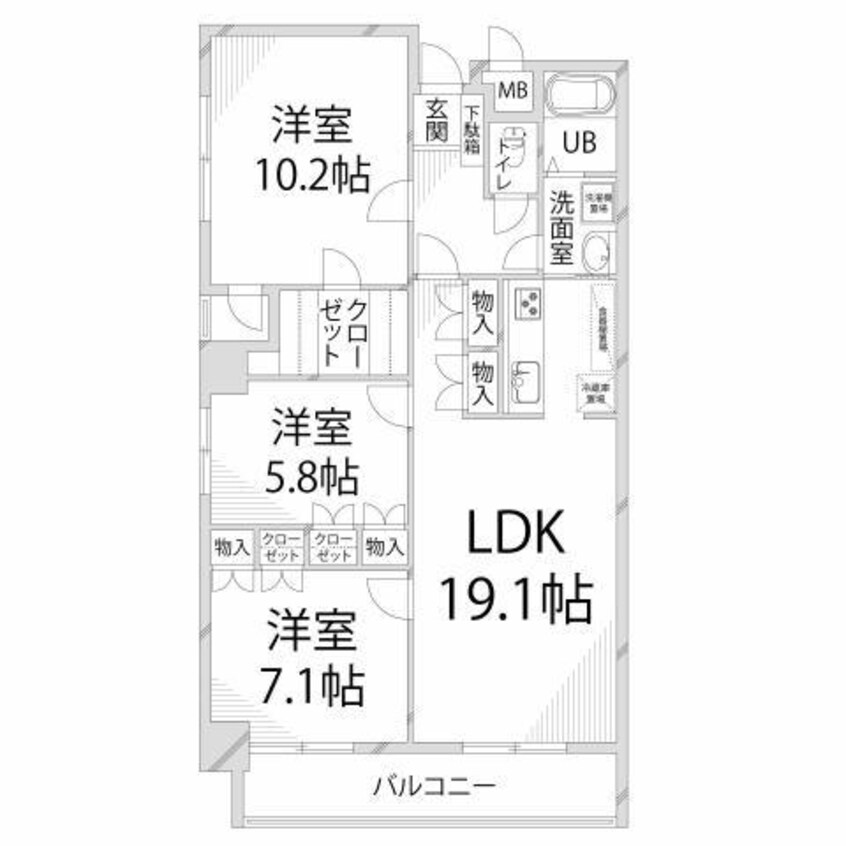 間取図 グランドヴュー島本