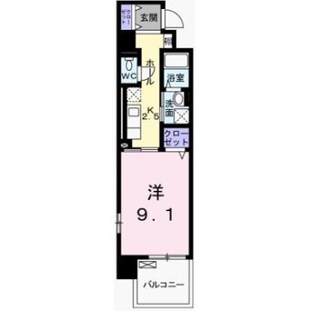 間取図 クレール姫路Ⅱ