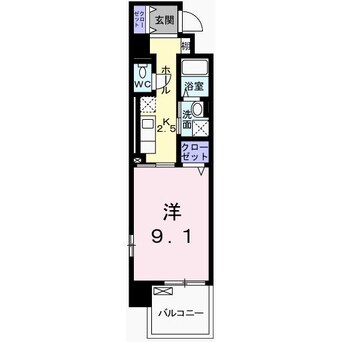 間取図 クレール姫路Ⅱ