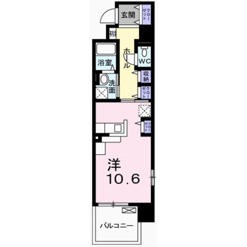 間取図 クレール姫路Ⅱ