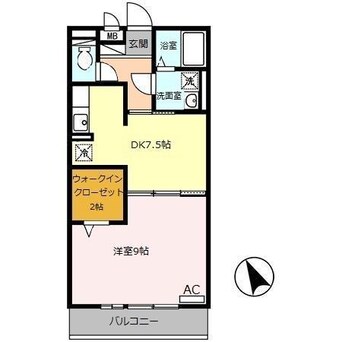 間取図 セジュール亀山　A棟