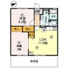 サンロワール 2LDKの間取り
