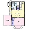 フォレスト 2LDKの間取り