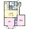 フォレスト 2LDKの間取り