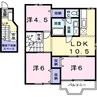 フォレスト 3LDKの間取り