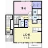 ソレアードⅠ 1LDKの間取り