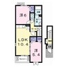ドルチェⅡ 2LDKの間取り