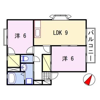 間取図 サンビレッジ阿成