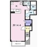 モーニンググローブ 1Rの間取り