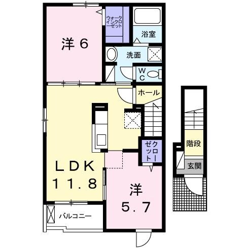 間取り図 グレイス・Ｒ　Ⅱ