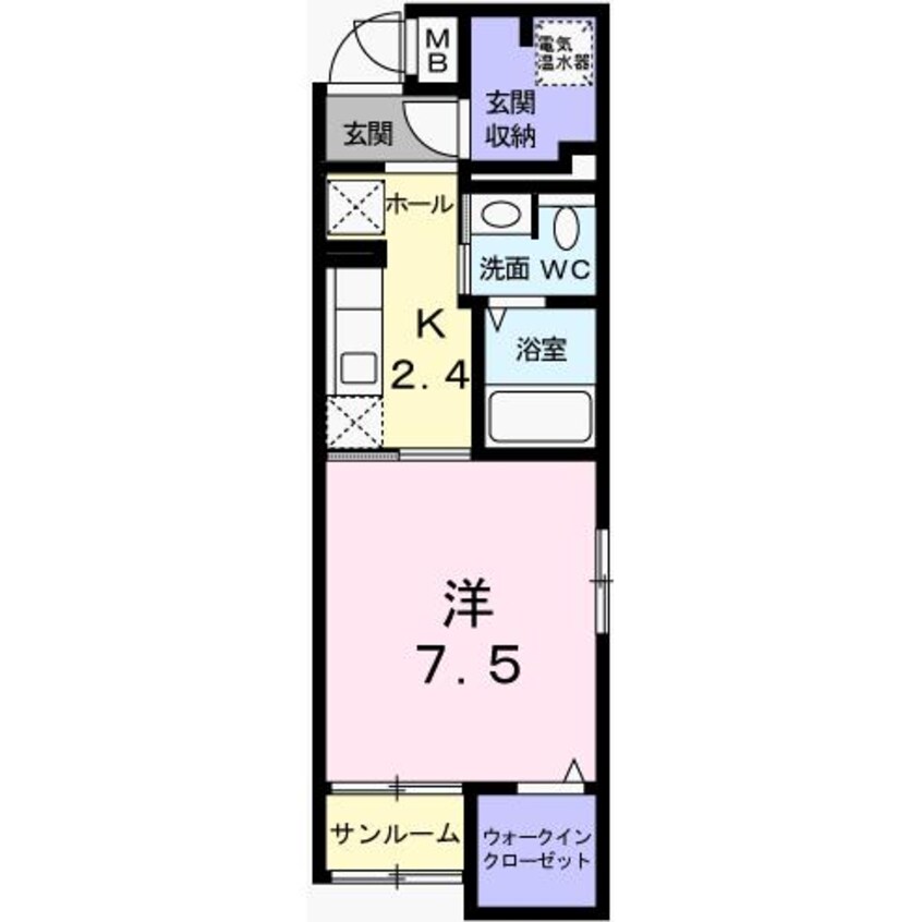 間取図 ワイズ　オブリガート