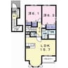 グラン・エスポワール 2LDKの間取り